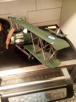 Handmade World War 2 I Believe Bi Plane In Great Condition