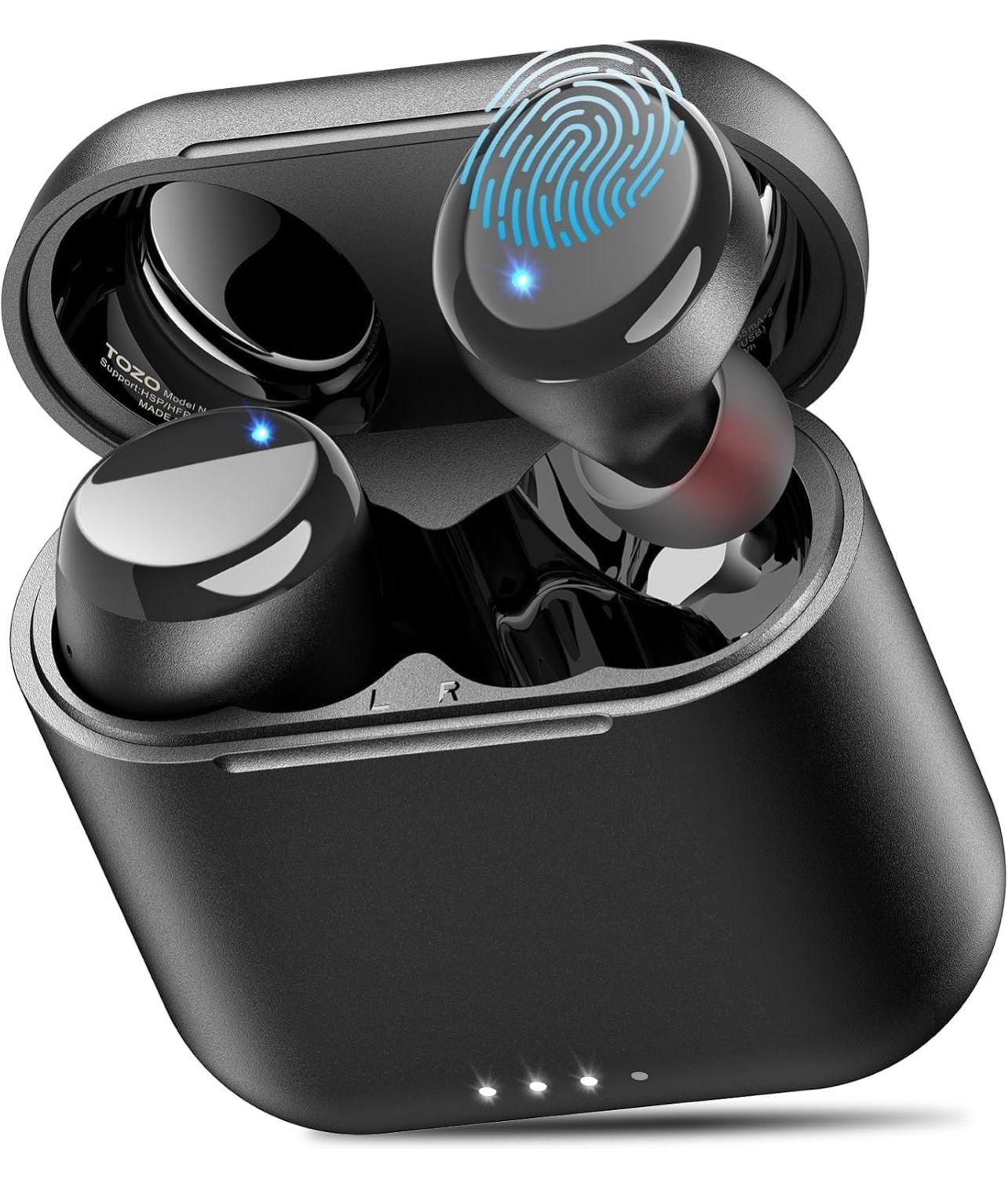 TOZO T6 Wireless Earbuds, Bluetooth 5.3 Ear Buds, Stereo Sound in Ear Headphones, 50 Hours Playtime, Wireless Charging Case, APP Customizable EQs, IPX