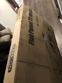 Flat panel tv mount cart on wheel. Up to 330lb . 60”-105” TV —NEW