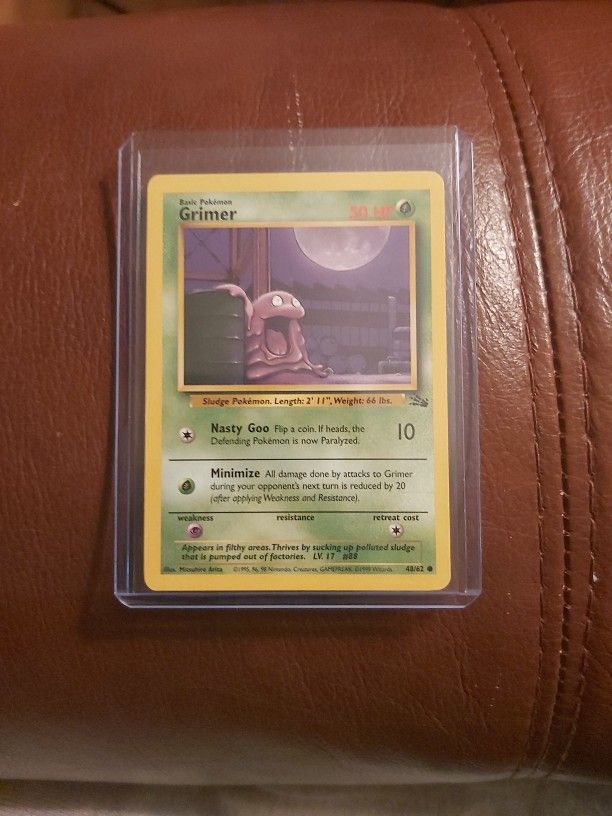 Pokemon WOTC grimer 48/62 1999 Mint
