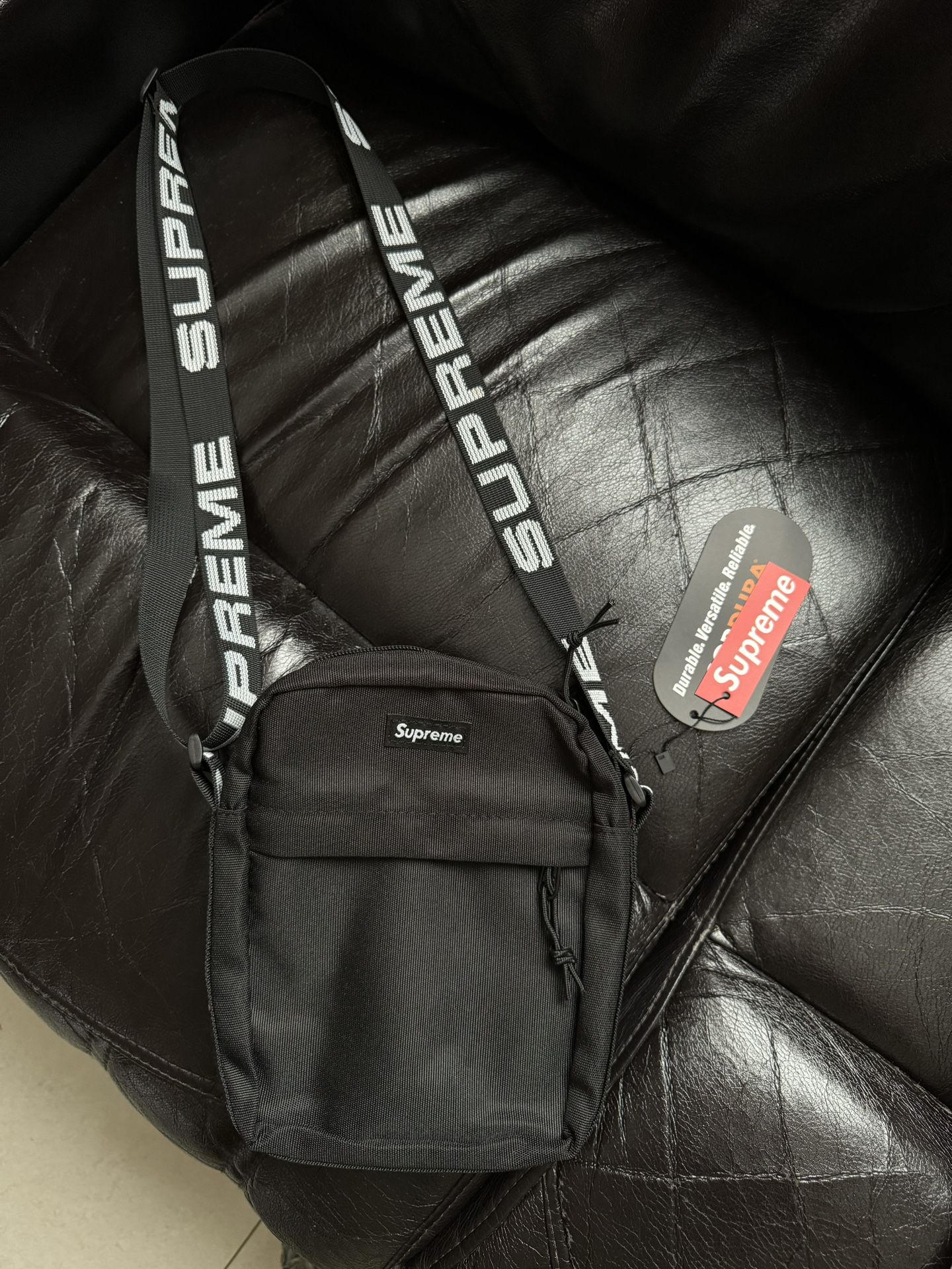 Supreme Shoulder Black Bag SS18