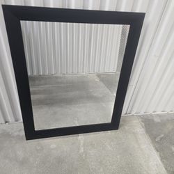 Wall MIRROR W/Black Frame