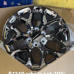 20inch snowflakes wheels set