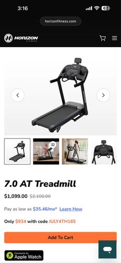 Horizon Fitness 7.0 treadmill