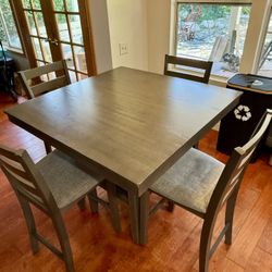 Living Spaces Dining Table + 4 Chairs