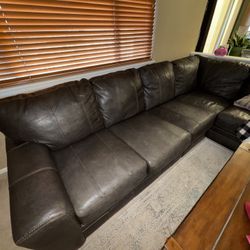 Leather Sectional 