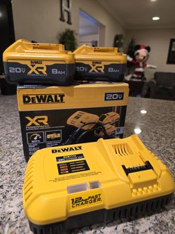 2 POWERPACK Batteries 8 AH and FAST CHARGER