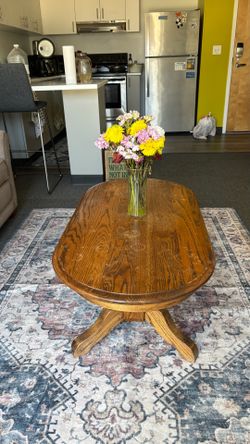 Real oak coffee table