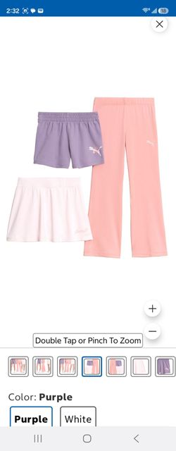 Puma Girls 3-Piece Shorts Skirt Pants Set