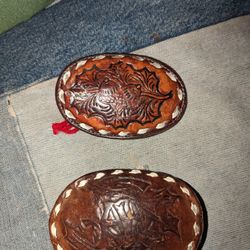 Tony Llama Belt Buckle And Other Leather Buckle