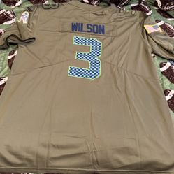 Wilson SALUTE TO SERVICE Seahawks jersey 