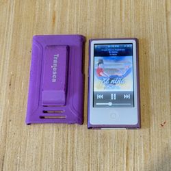 iPod Nano 7thGen Pink16GB w/Clip Mod:A1446 w/868 Songs/Charger Tested Great Read 