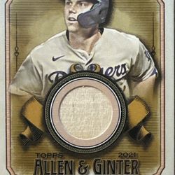 2021 Topps Allen and Ginter Relics #AGAWS Will Smith L.A. Dodgers