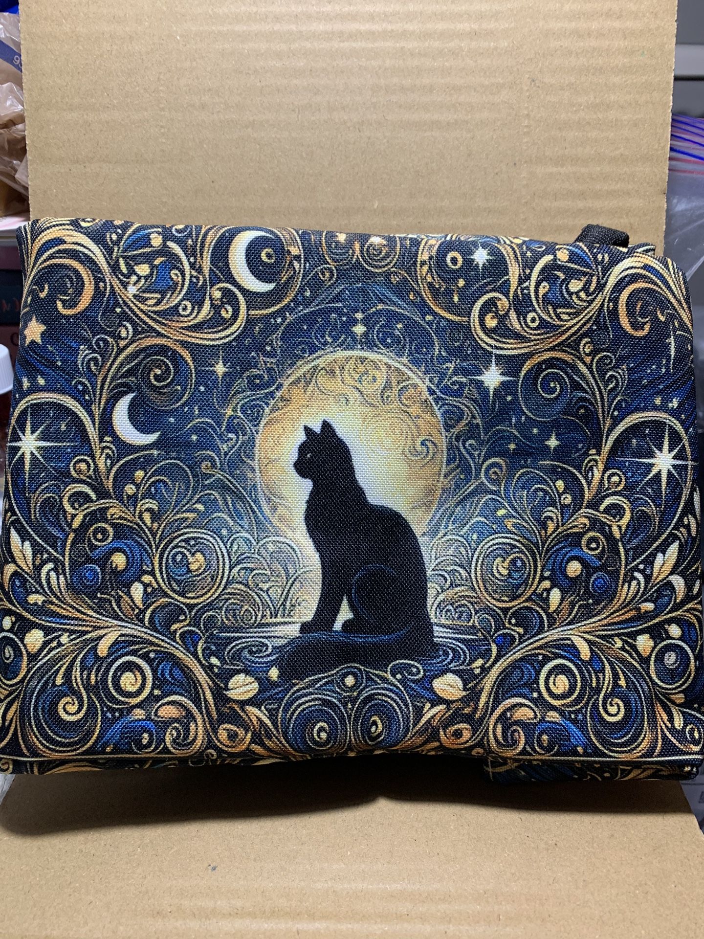 Black cat celestial Lunchbox