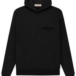 Essentials, Black Hoodie Adult Small