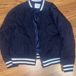 The Children’s Place Girls Bomber Jacket - Blue Large