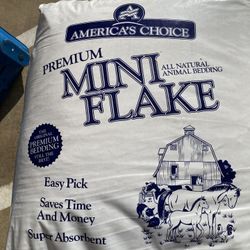 lot Of 5 New Other - America's Choice Mini Flake Bedding Bags, 4 Cu. Ft. Each
