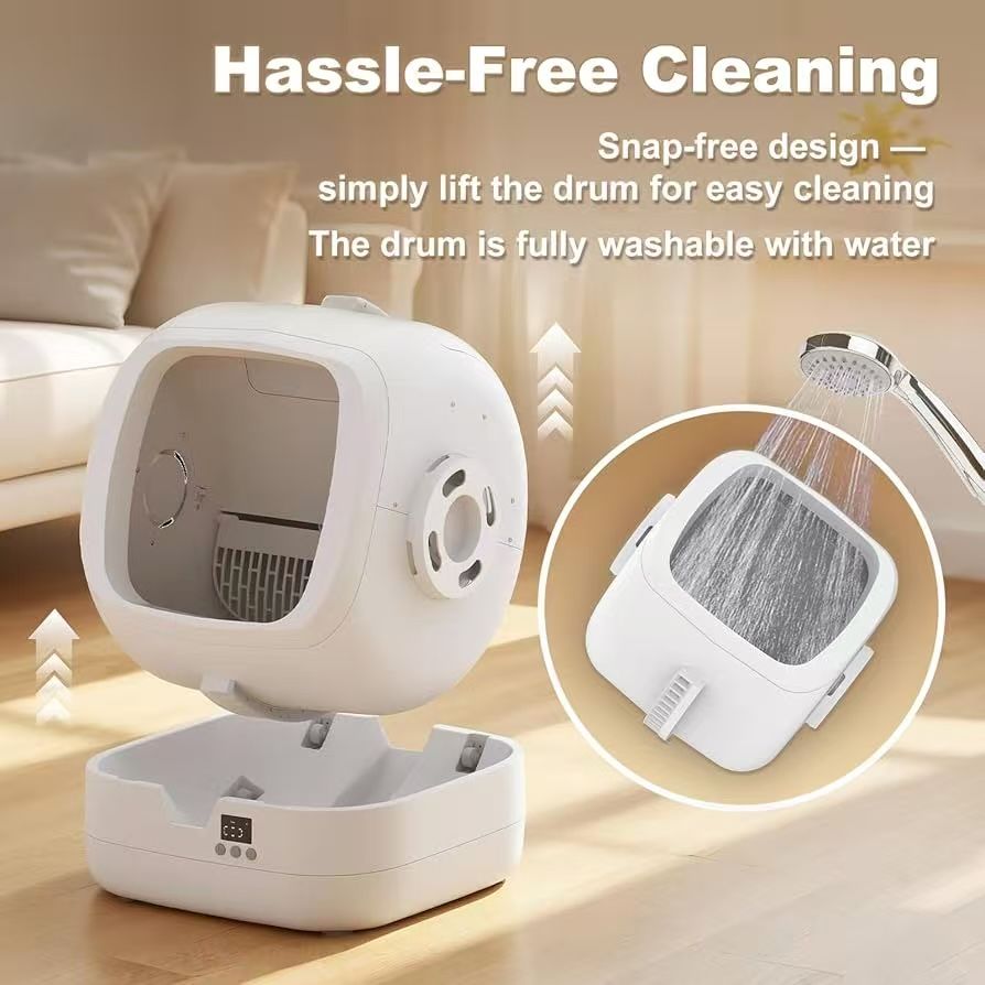 The Self-Cleaning Litter Box with APP Control Makes Cat Care Effortless.