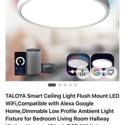 New Normal Retail $39.99, Smart Ceiling Light Flush Mount LED