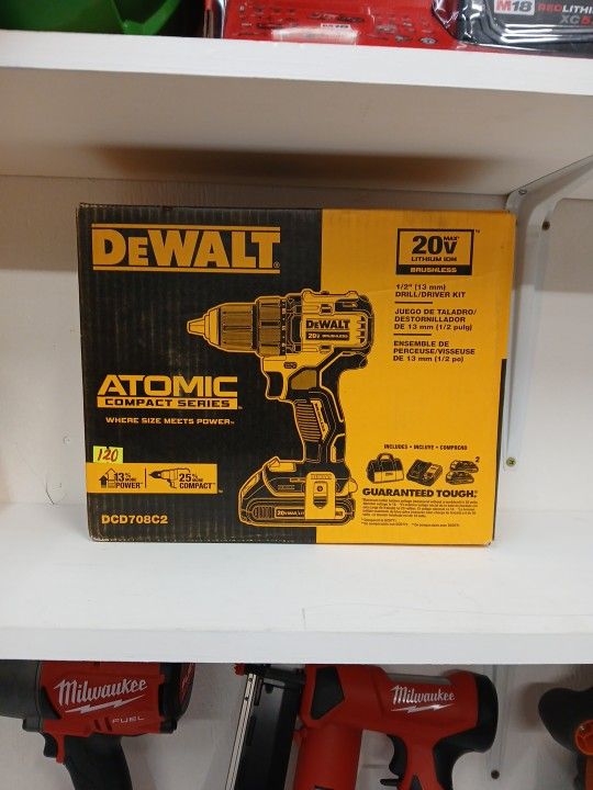 Dewalt New Brushless Atomic Drill 1/2