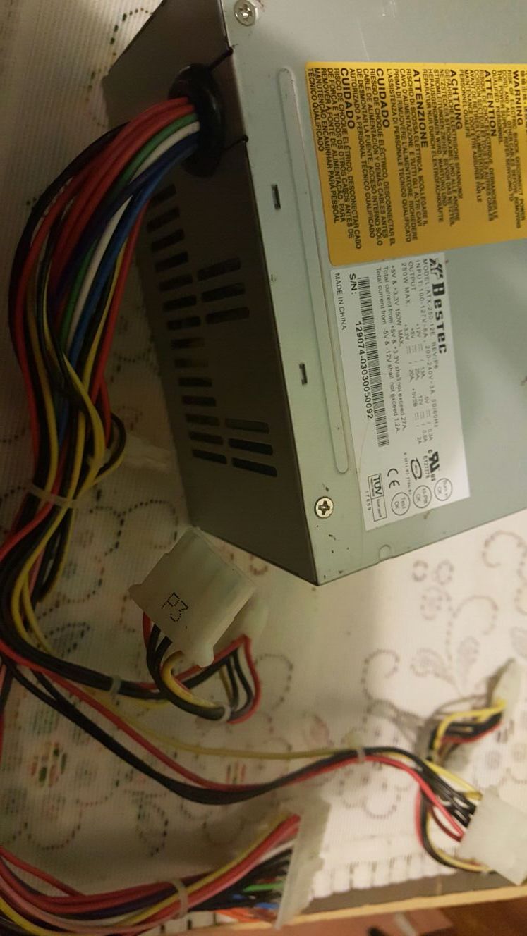 Bestec Power supply taken from a working computer