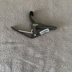 Kyser Black Metal Guitar Capo for Acoustic & Electric Guitars