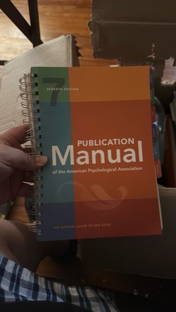 APA Publication Manual 7th Edition Spiral Bound