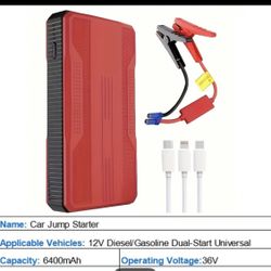 Portable Car Emergency Start: Emergency Portable Battery Ignition Starter with Lighting