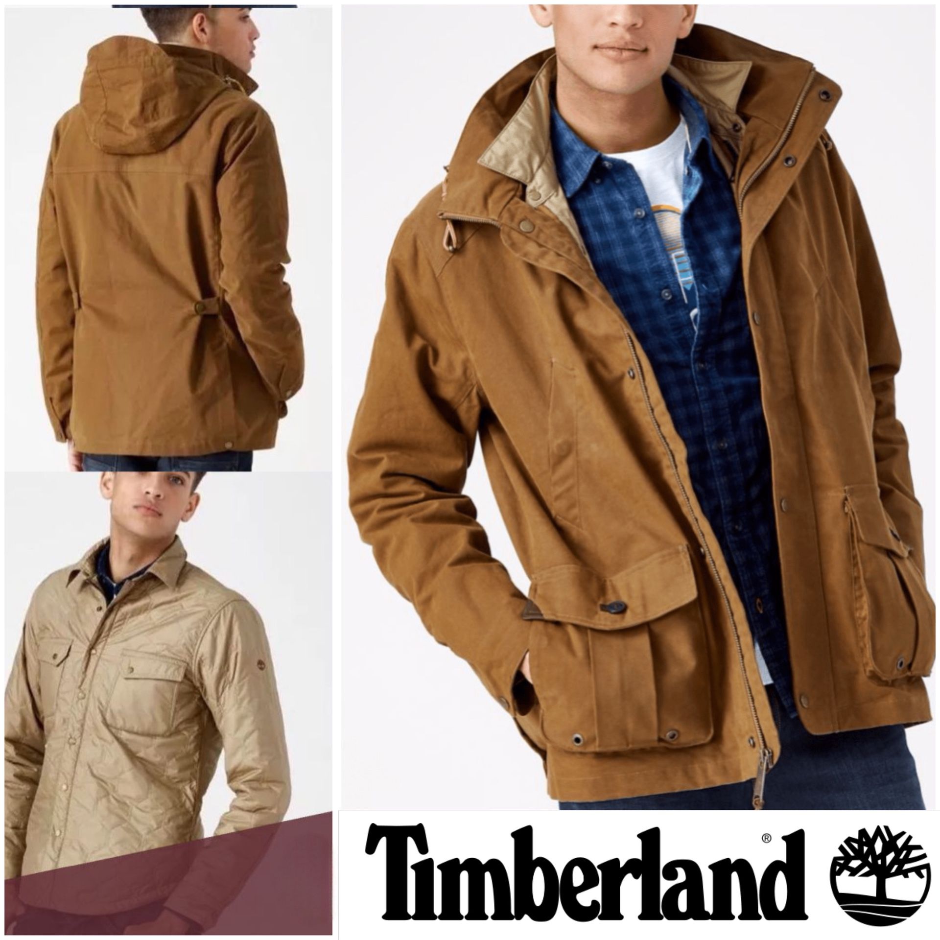 Timberland Mount Davis 3in1 Waxed Canvas Jacket