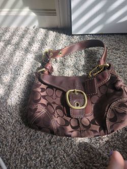 Brown coach bag