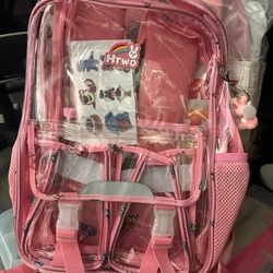$5 Clear Backpack