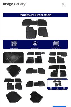 21-24 Ford Expedition all weather floor liner trays mats