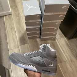 Jordan 5 wolf grey
