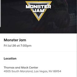 Monster Jam Tickets 