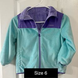 Girls Osh Kosh Reversible Jacket Size 6
