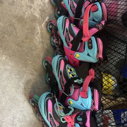 Girls Roller Blades- adjustable size 11-1