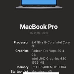 Please Read: i9 2.8ghz 8 Core, 32 Gb Ram, 4gb GPU