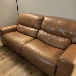 Reclining Leather  Couch