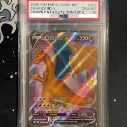 2020 Pokemon Black Star Promos Charizard V #SWSH050 PSA 10