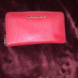 Red Michael Kors Wallet