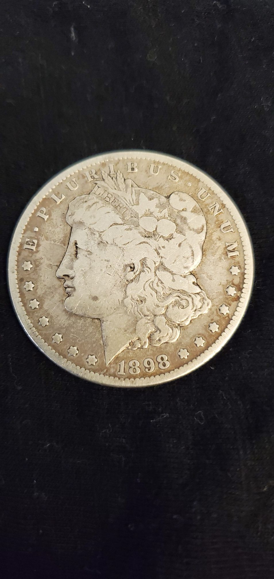 1898-S Morgan Silver dollar. (Circulated) (non proof) (certified pending)