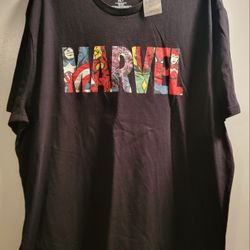 Men's Marvel Logo Character Graphic T-Shirt Size XLT