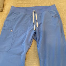 Figs Royal Blue XL Pants Scrubs Like New 