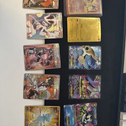 Lot Of 10 Pokemon Cards