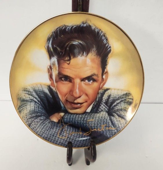 Frank Sinatra The Bobby-Soxer Days Franklin Mint Porcelain Plate, #79862