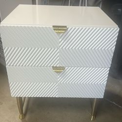 White nightstand