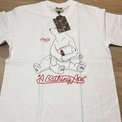 Bape White Tee 
