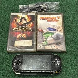 SONY PSP/1001 PLAYSTATION PORTABLE Handheld Console +1 Game + 1 Movie(POST NINTENDO ERA)