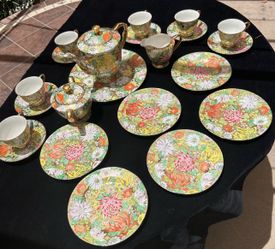 Thousand Flowers Chinese Tea Set