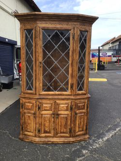 Oak China Cabinet Now $99